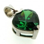 Siberian Emerald Quartz Sterling Silver Pendant 02